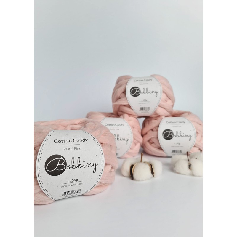 Bobbiny Cotton Candy Nude Oeko-Tex 100% Recycled Cotton Yarn (Pastel
