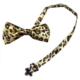 WHITE FANG(ホワイトファング) 蝶ネクタイ ボウタイ おしゃれ ヒョウ柄 ドット ビジネス ドレス フォーマル メンズ NC001 (02:ヒョウ柄)