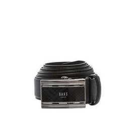 Daks (신세계강남점)블랙 체크배색버클 가죽 자동벨트 DBBE0F784 (Shinsegae Gangnam Store) Black Check Color-Blocking Buckle Leather Automatic Belt DBBE0F784