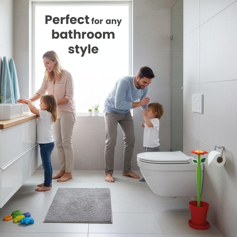 Vigar Flower Power Toilet Brush and Holder Set, Toilet Bowl