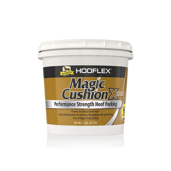 Absorbine Hooflex Magic Cushion Xtreme, Veterinary Formulated Fast-Acting Relief, Reduce Hoof Heat for up to 24 Hours, 2 lb Tub