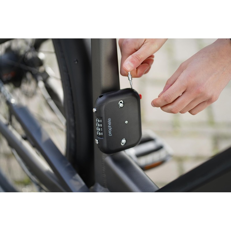 Prophete Helmet Lock with Steel Cable - 90cm x 3mm