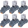 6PCS Electromagnetic Power Relay, 8-Pin 10 AMP 24V DC Relay