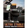 ToughTested Cup Holder Phone Mount, Heavy Duty Boom Arm, Adjustable