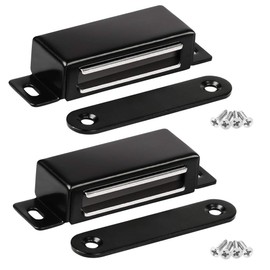 Onarway Magnetic Door Catch 40lbs Pull Strong Magnet Cabinet Latches Hardware Stainless Steel Chrome Door Closer for Pantry Bathroom Kitchen Sliding Door Window Cupboard