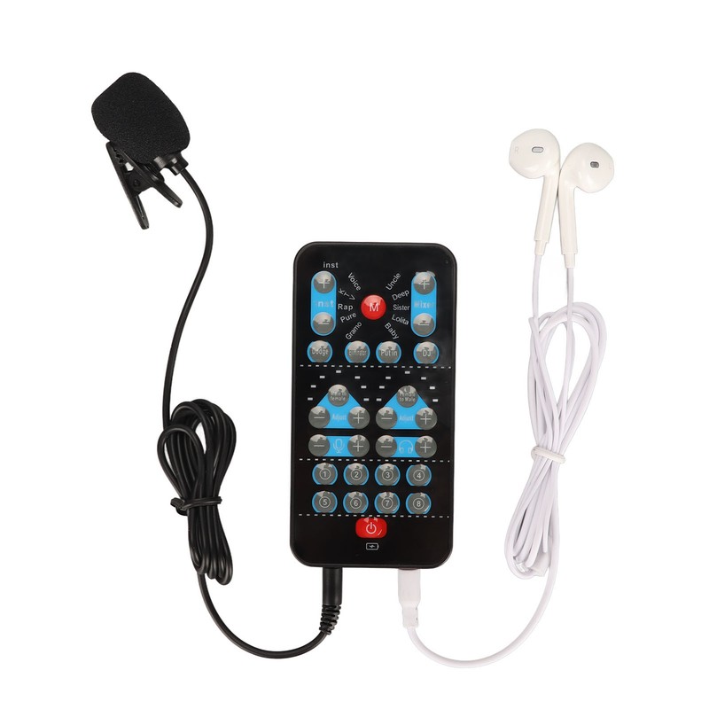 Handheld Voice Changer ABS Portable Multifunctional Sound Disguiser with 8