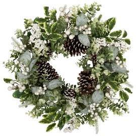Real Touch™ Frosted Pinecones and Berries Artificial Christmas Wreath - 24" - Unlit