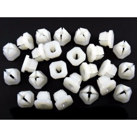 SFS Toyota Nylon Nuts- Fit 5/16" Square Hole- #8 #10 Screw- 25 nuts- #088