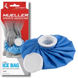 MUELLER Sports Medicine Reusable Ice Pack, 9" Bag, Cold Bag for Injuries and Pain Relief, Cold Therapy, Blue