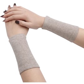 SEENFAAN Arm Warmer, Women's, Cotton, Cold Protection, Arm Cover, All Seasons, Arm Cover, Fingerless, Cooling Protection, Arm Hot, Gentle, Comfortable to Wear, Unisex, Khaki