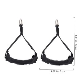 Parliky 1pair Exercise Handle for Biceps Training and Pull Strap for Gym Workouts Indoor Workout Accessories for Strength Training and Sports Stretching