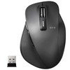 Elecom M-XGM10DBBK Wireless Mouse (Receiver Included), 5 Buttons (With Back/Forward