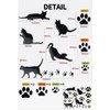 KOYOKOMA 3D Sticker Cat Paw Car Sticker Accessory Cat Car