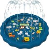 Alberca Inflable Infantil Con Rociador 100 Cm Educativa Azul