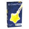 HCM Kinzel 59196 Crystal, 3D Puzzle. Mini Star, Yellow