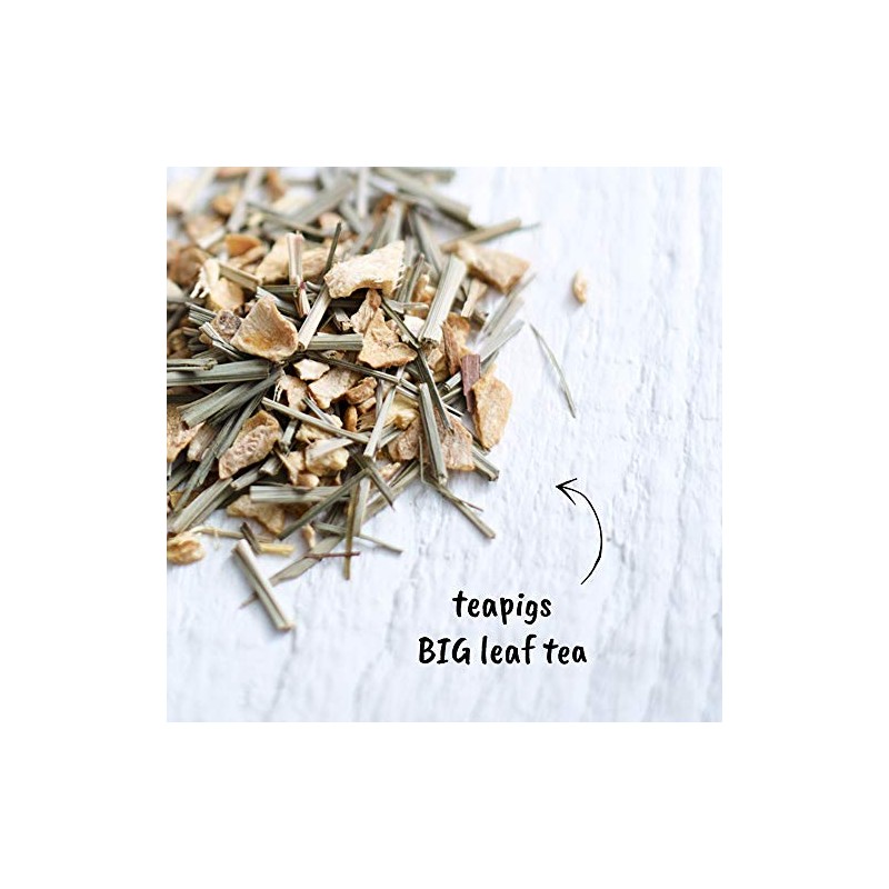 teapigs Lemon & Ginger Herbal Tea Bags Made With Whole