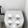 4Pcs White Love Heart Shaped Toilet Tank Button, Toilet Push
