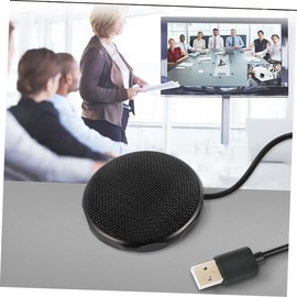 Operitacx 2pcs 360 Conference Microphone Condenser for Laptop Recording Omnidirectional Pickup Easy Setup