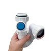Universal Telescopic Adjustable Twin Nozzle Swivel P Trap - 40mm