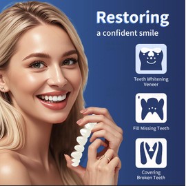 Tooth Repair Kit，Temporary Natural Shade for Filling The Gap, Moldable Thermal Beads Replacement Kit Replace The Missing or Broken Tooth-6PCS-T002