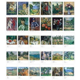 HOSTEESSCHOICE Beautiful Art Postcards set of 30 Paul Cézanne Post card variety pack Famous Painting Scenery,4 x 6 Inches