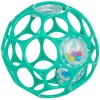 Bright Starts Oball Easy-Grasp Rattle BPA-Free Infant Toy in Teal,