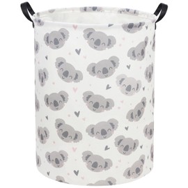 TIBAOLOVER Koala Kids Laundry Basket Baby Hamper Koala Toy Storage Bin for Boys Room Decor Baby Nursery Hamper Gift Baskets for Bedroom Bathroom(Grey Koala)