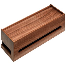 Smart Eye Walnut Veneer Upper Accessory Holder Tap Case MOKUREN RF-18004-WN Dark Brown (Walnut)