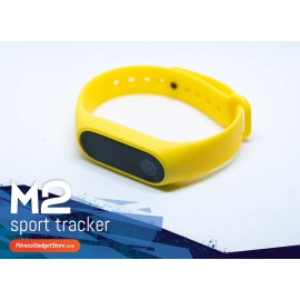 Unbranded M2 Sport Tracker (heart rate, temperature, moisture, step tracker) - Yellow