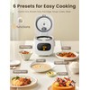 COMFEE' Mini Rice Cooker 4 Cups Cooked/2 Cups Uncooked, Portable