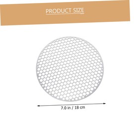 iplusmile Stainless Steel Round Grill Mesh BBQ Net for Outdoor Grilling Non Stick Barbecue Mat for Cooking Meat Vegetables for Picnics and Camping