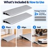 17.72-Inch Modular Aluminum Ramp for Doorway Transitions – 2-Piece Anti-Slip