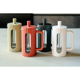 Café Olé Ciao 3 Cup Cafetière, Stainless Steel Gauze, French Press, Red