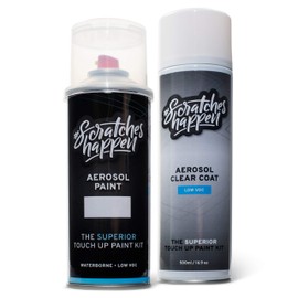 ScratchesHappen Exact-Match Touch Up Paint Kit Compatible with Nissan Dark Slate Metallic (K50) - Aerosol, Essential