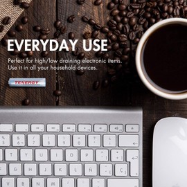 Tenergy AAA Rechargeable Battery and Charger Combo TN162 8-Bay Smart AA/AAA NiMH/NiCd Charger + 8 pcs AAA NiMH Rechargeable Batteries