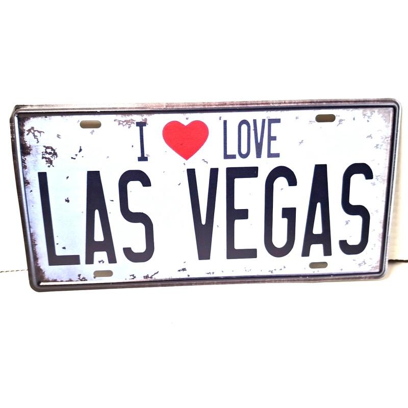 I Love Las Vegas Novelty License Plate Souvenir