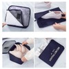 Natiform 7 Piece Label Pouches Organizer Bag Travel Storage Luggage