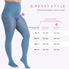 Merry Style Ladies' Microfibre Tights, Plus Size, MS 162, 60
