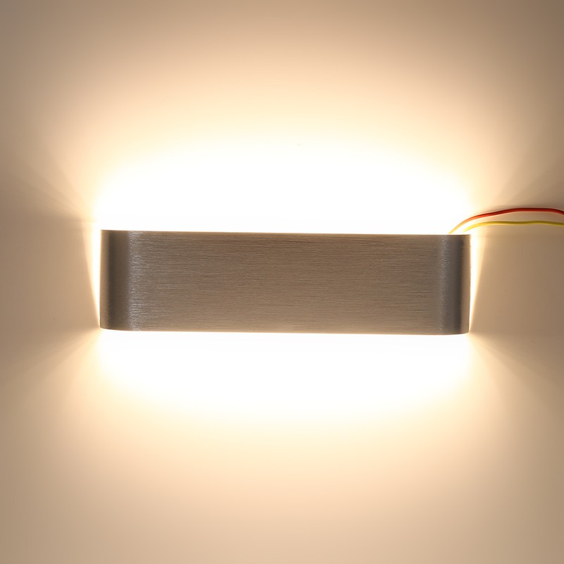 12W Modern Minimalist Aluminum LED Wall Lamp Bedside Hallway Bathroom