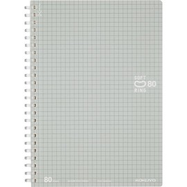 Kokuyo soft ring Grid Ruled 80 Sheets A5 Silver Space – sv338s5 – C 5 Books Set