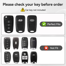 ZVRSUA Car Key Protective Case Fits Hyundai, Key Cover TPU Car Key Case Compatible with Hyundai i10 i20 i30 i40 ix20 ix30 ix35 Elantra Avante Kia Sportage Rio Ceed Picanto (Silver)
