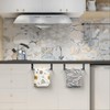 DAIYEE 36cm Stainless Steel Over Door Towel Rack Bar Holders