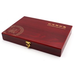 Together-life 100 Pieces 30mm Wooden Coin Capsules Holder Case, Collection Box Coins Display Storage Case with Lock, 3 Sizes (25/27/30mm) Commemorative Organizer Collector