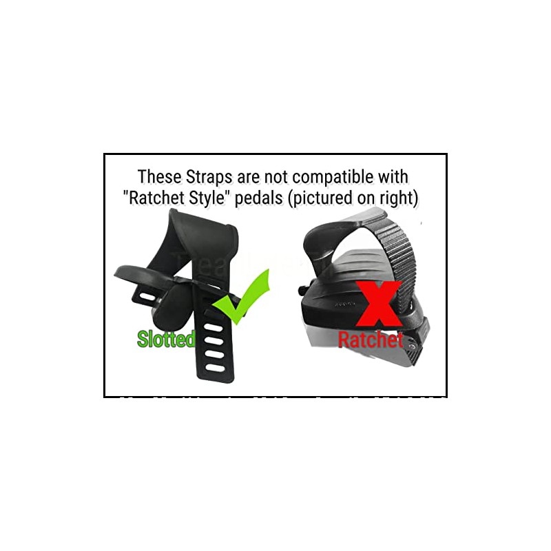 TreadLife Fitness Exercise Bike Pedal Straps - Extra Long -