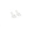 Geesatis 100 Pcs Transparent Acrylic PC Plastic Screw with Nut