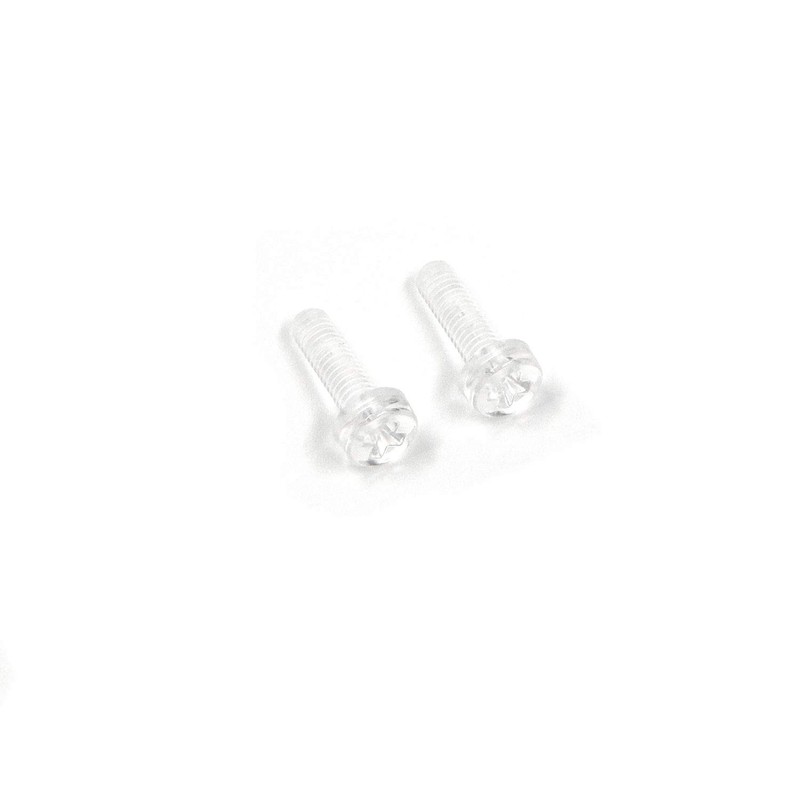 Geesatis 100 Pcs Transparent Acrylic PC Plastic Screw with Nut