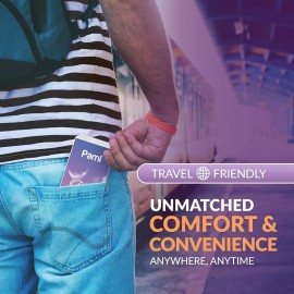 PAMI Ultra-Soft Pocket Tissues [8 Packs x 10 Tissues Per Pack] - 3-Ply Travel Ti