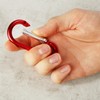 com-four® 12 x Carabiner Hooks - Large Snap Hooks with