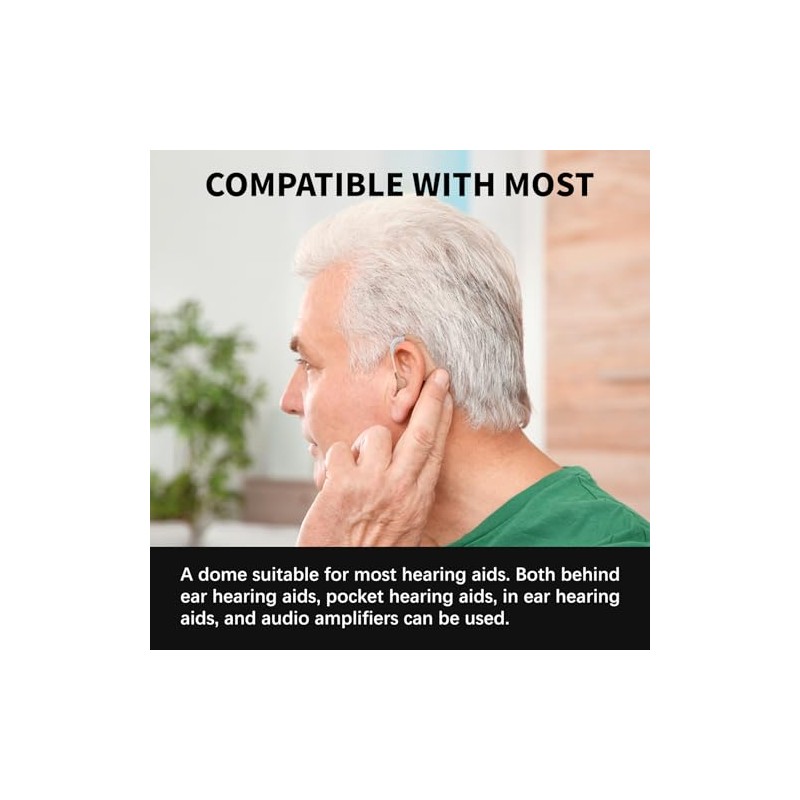Leogony Leogony Hearing Aid Domes for Oticon, 8mm Double Vent