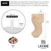 La Vane 10 inch / 25cm Wooden Furniture Legs, Set